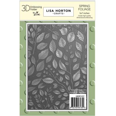 Lisa Horton Crafts 3D Embossing Folder - Spring Foliage